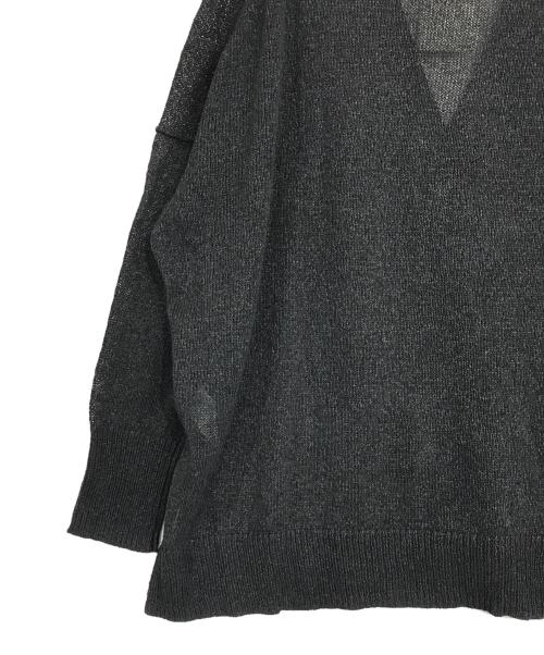 JOURNAL STANDARD（ジャーナルスタンダード）JOURNAL STANDARD (ジャーナルスタンダード) ペーパーヤーンVネックカーディガン ブラック サイズ:FREEの古着・服飾アイテム