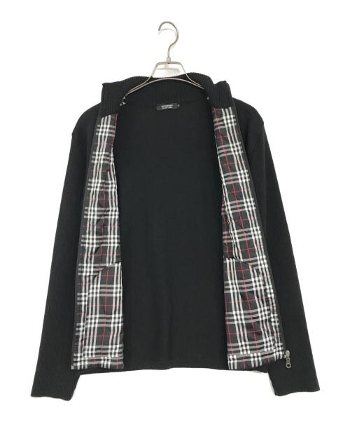 BURBERRY BLACK LABEL（バーバリーブラックレーベル）BURBERRY BLACK LABEL (バーバリーブラックレーベル) ドライバーズニット ブラック サイズ:3の古着・服飾アイテム
