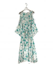 AEWEN MATOPH（イウエン マトフ）の古着「総柄ワンピース」｜グリーン×ベージュ