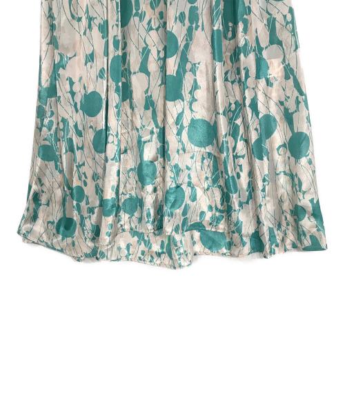 AEWEN MATOPH（イウエン マトフ）AEWEN MATOPH (イウエン マトフ) 総柄ワンピース グリーン×ベージュ サイズ:36の古着・服飾アイテム