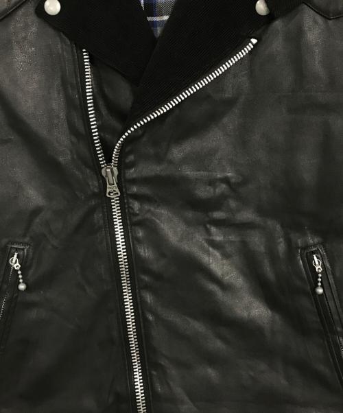 ADDICT CLOTHES（アディクト クローズ）ADDICT CLOTHES (アディクト クローズ) オイルドレジスタンスジャケット/Waxed Resistance Jacket ブラック サイズ:38の古着・服飾アイテム