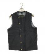 ADDICT CLOTHESアディクト クローズ）の古着「COTTON ULSTER VEST」｜ブラック