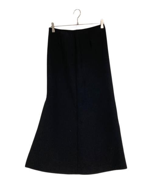 AP STUDIO（エーピーストゥディオ）AP STUDIO (エーピーストゥディオ) スリット ロングスカート ブラック サイズ:38の古着・服飾アイテム