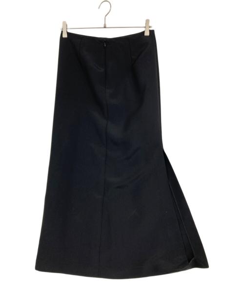 AP STUDIO（エーピーストゥディオ）AP STUDIO (エーピーストゥディオ) スリット ロングスカート ブラック サイズ:38の古着・服飾アイテム