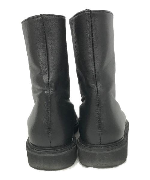 Caminando（カミナンド）Caminando (カミナンド) フロントジップブーツ ブラック サイズ:8の古着・服飾アイテム