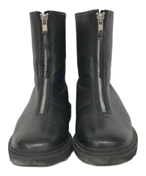 Caminando（カミナンド）Caminando (カミナンド) フロントジップブーツ ブラック サイズ:8の古着・服飾アイテム