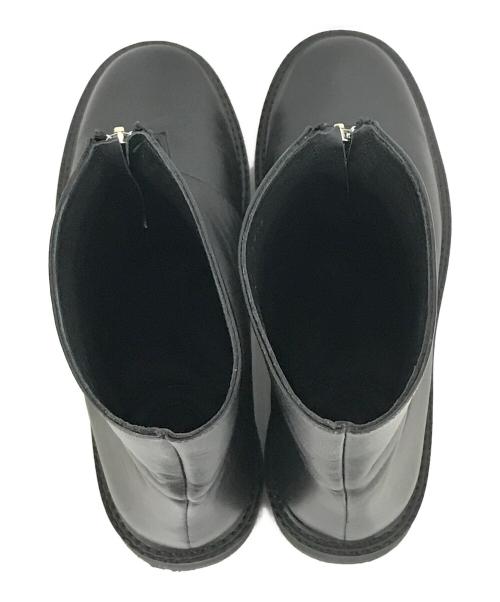 Caminando（カミナンド）Caminando (カミナンド) フロントジップブーツ ブラック サイズ:8の古着・服飾アイテム