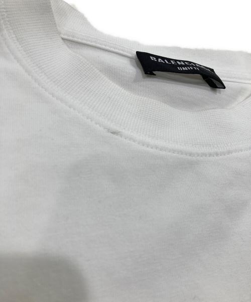 BALENCIAGA（バレンシアガ）BALENCIAGA (バレンシアガ) PARISプリントオーバーサイズ長袖カットソー ホワイト サイズ:3の古着・服飾アイテム