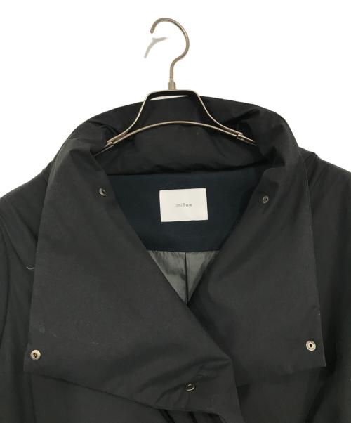 miffew（ミフュー）miffew (ミフュー) スクエアミドルダウンコート ブラック サイズ:2の古着・服飾アイテム