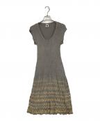 missoniミッソーニ）の古着「ニットワンピース」｜グレー