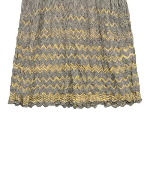 missoni（ミッソーニ）missoni (ミッソーニ) ニットワンピース グレー サイズ:46の古着・服飾アイテム