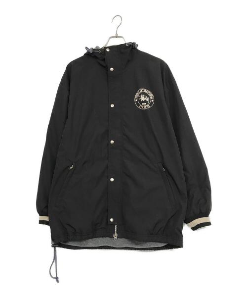 stussy（ステューシー）stussy (ステューシー) オールドフーデッドナイロンジャケット ブラック サイズ:Mの古着・服飾アイテム