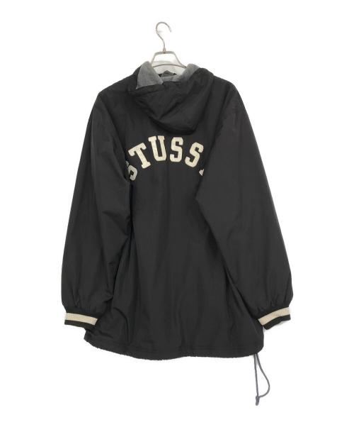 stussy（ステューシー）stussy (ステューシー) オールドフーデッドナイロンジャケット ブラック サイズ:Mの古着・服飾アイテム