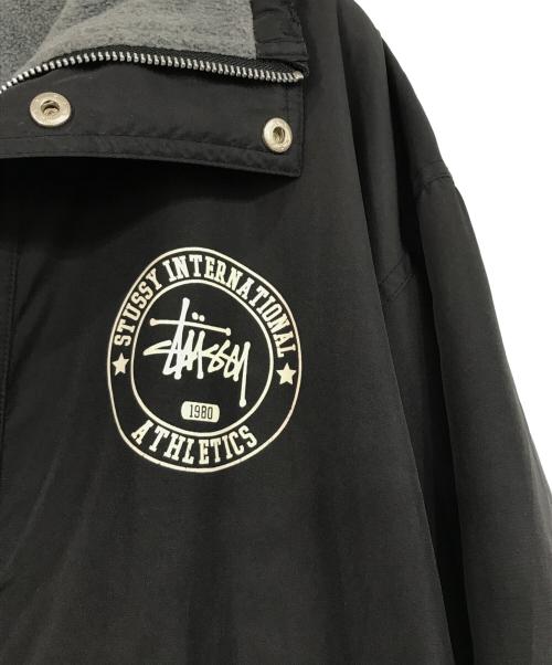 stussy（ステューシー）stussy (ステューシー) オールドフーデッドナイロンジャケット ブラック サイズ:Mの古着・服飾アイテム