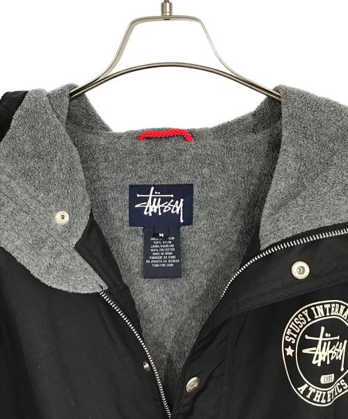 stussy（ステューシー）stussy (ステューシー) オールドフーデッドナイロンジャケット ブラック サイズ:Mの古着・服飾アイテム