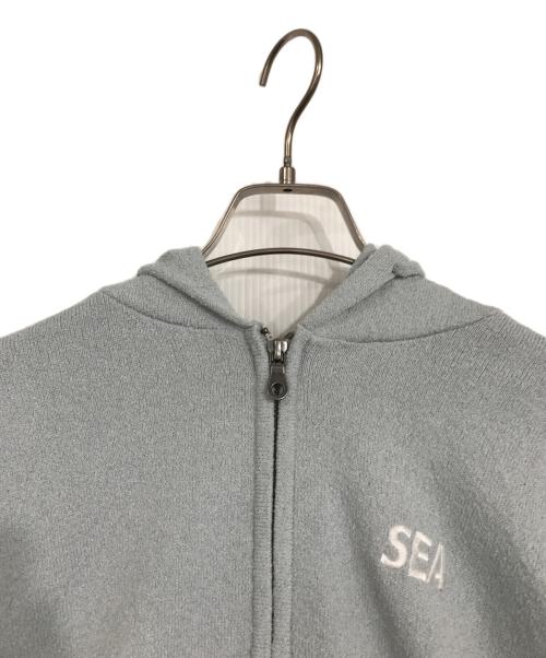 WIND AND SEA（ウィンダンシー）WIND AND SEA (ウィンダンシー) BoucletZip-UpHoodedSweatshirt グレー サイズ:Mの古着・服飾アイテム