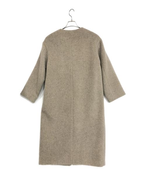 IENA（イエナ）IENA (イエナ) ラムウールノーカラーロングコート グレー サイズ:38の古着・服飾アイテム