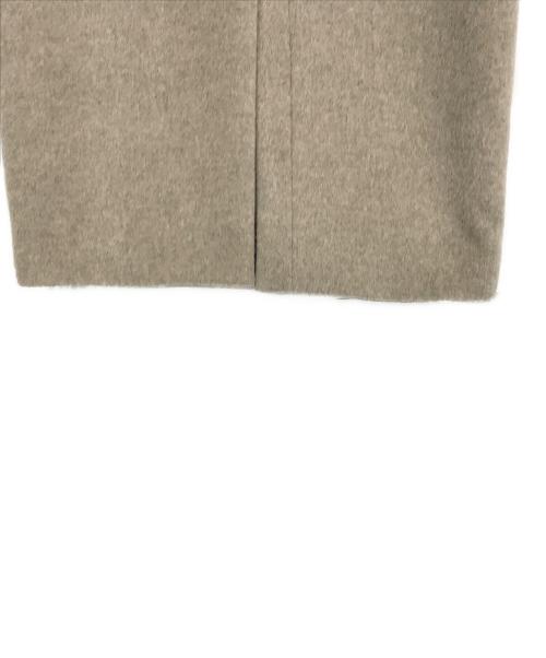 IENA（イエナ）IENA (イエナ) ラムウールノーカラーロングコート グレー サイズ:38の古着・服飾アイテム