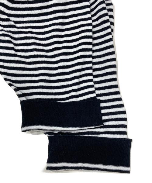 MUSE de Deuxieme Classe（ミューズ ドゥーズィエム クラス）MUSE de Deuxieme Classe (ミューズ ドゥーズィエム クラス) FF grace クルーネックプルオーバー ブラック×ホワイト サイズ:36の古着・服飾アイテム