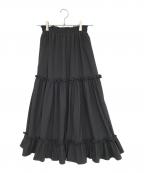 Ame no chi Hareアメノチハレ）の古着「ティアードロングスカート」｜ブラック