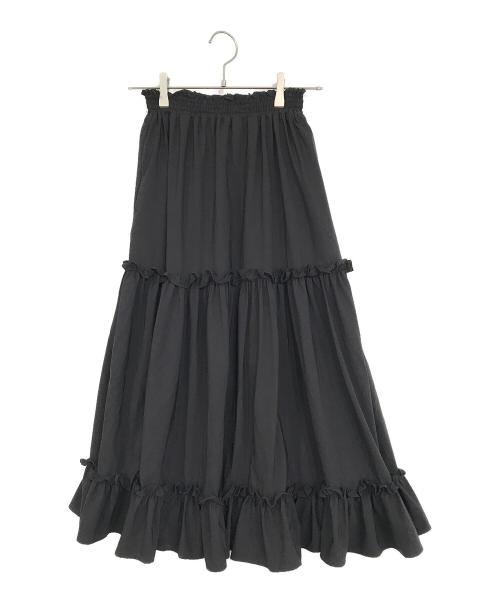 Ame no chi Hare（アメノチハレ）Ame no chi Hare (アメノチハレ) ティアードロングスカート ブラック サイズ:Sの古着・服飾アイテム