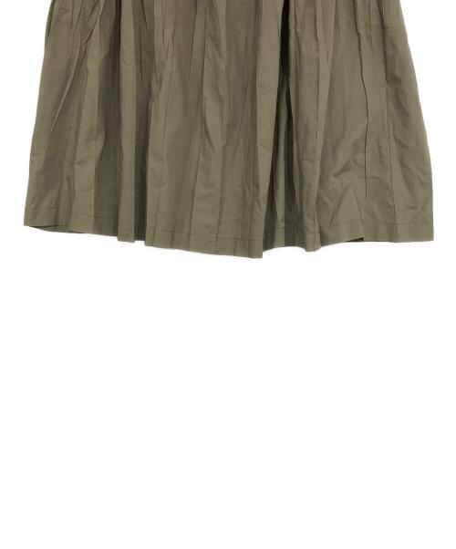 PLEATS PLEASE（プリーツプリーズ）PLEATS PLEASE (プリーツプリーズ) シワ加工スカート オリーブ サイズ:3の古着・服飾アイテム