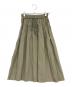 PLEATS PLEASE（プリーツプリーズ）の古着「シワ加工スカート」｜オリーブ