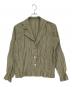 PLEATS PLEASE（プリーツプリーズ）の古着「シワ加工長袖シャツ」｜オリーブ