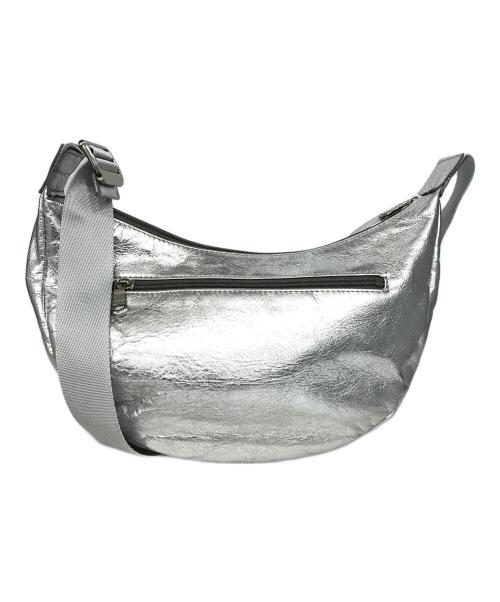 russet（ラシット）russet (ラシット) ソフトレザーラウンドショルダーバッグ シルバーの古着・服飾アイテム