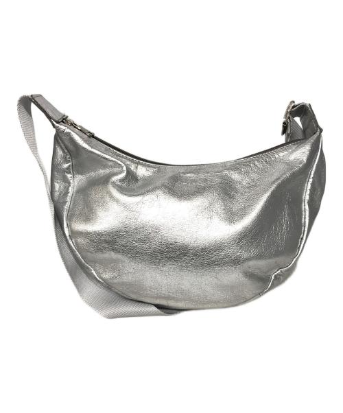russet（ラシット）russet (ラシット) ソフトレザーラウンドショルダーバッグ シルバーの古着・服飾アイテム