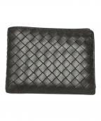 BOTTEGA VENETAボッテガベネタ）の古着「イントレチャート2つ折り財布」｜ブラウン