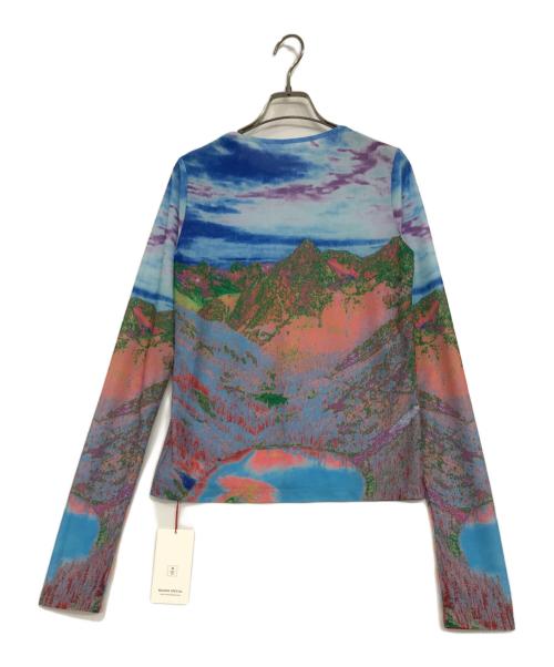 MAISON SPECIAL（メゾンスペシャル）MAISON SPECIAL (メゾンスペシャル) ランドスケーププリントトップス ブルー サイズ:FREEの古着・服飾アイテム