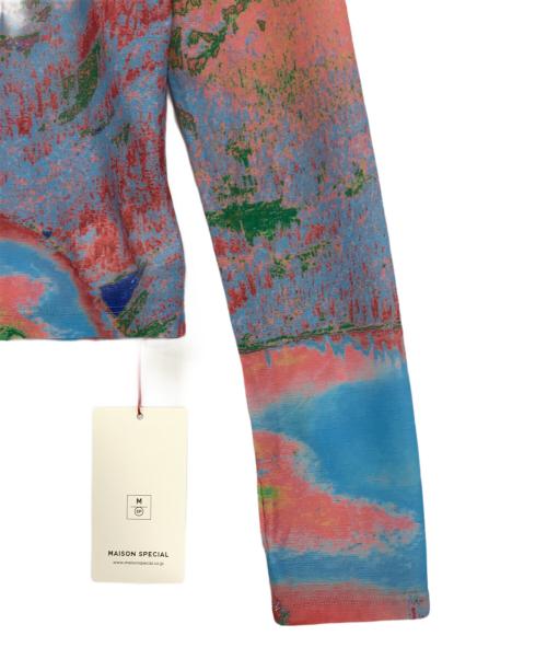 MAISON SPECIAL（メゾンスペシャル）MAISON SPECIAL (メゾンスペシャル) ランドスケーププリントトップス ブルー サイズ:FREEの古着・服飾アイテム