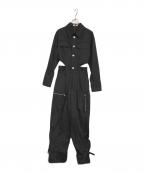 MAISON SPECIALメゾンスペシャル）の古着「メタルモチーフジャンプスーツ」｜ブラック