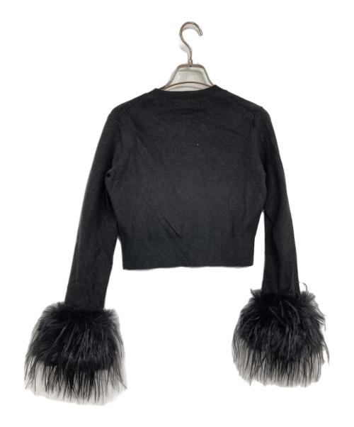 Snidel（スナイデル）Snidel (スナイデル) スリーブファーカーディガン グレー サイズ:ONE SIZEの古着・服飾アイテム