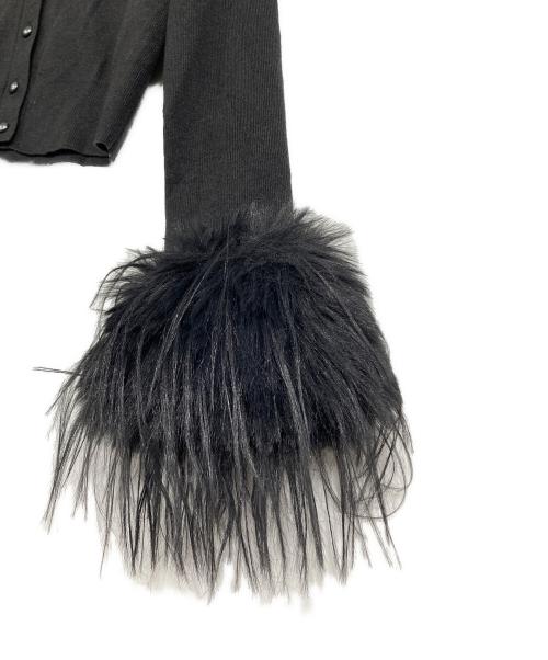 Snidel（スナイデル）Snidel (スナイデル) スリーブファーカーディガン グレー サイズ:ONE SIZEの古着・服飾アイテム