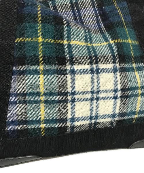 BALENCIAGA（バレンシアガ）BALENCIAGA (バレンシアガ) ネイビーカバスチェック柄トートバッグ グリーン×ネイビーの古着・服飾アイテム