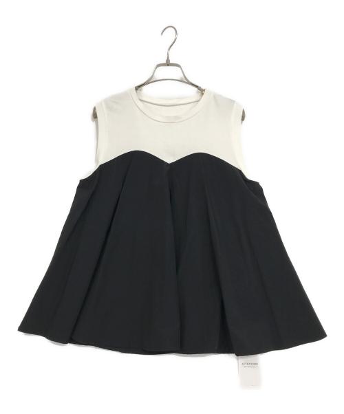 Spick and Span（スピックアンドスパン）Spick and Span (スピックアンドスパン) ビスチェコンビノースリプルオーバー ブラック×ホワイト サイズ:Fの古着・服飾アイテム