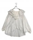SLOBE IENAスローブ イエナ）の古着「ラッフルブラウス」｜ホワイト