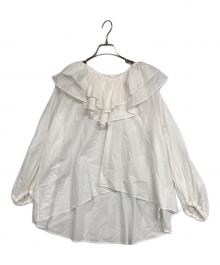 SLOBE IENA（スローブ イエナ）の古着「ラッフルブラウス」｜ホワイト