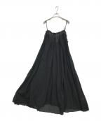 SLOBE IENAスローブ イエナ）の古着「コットンガーゼ ギャザーワンピース」｜ブラック