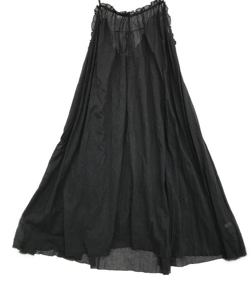 SLOBE IENA（スローブ イエナ）SLOBE IENA (スローブ イエナ) コットンガーゼ ギャザーワンピース ブラック サイズ:表記サイズ無しの古着・服飾アイテム