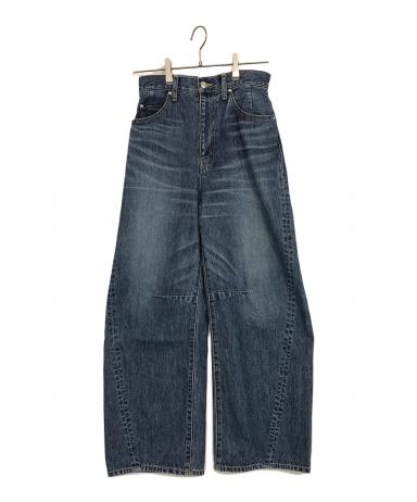 アストラット 3D 5ポケットブラックデニムワイドパンツ サイズ0 アストラット 3D 5ポケットブラックデニムワイドパンツ サイズ0