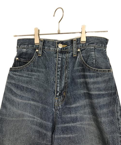 ASTRAET（アストラット）ASTRAET (アストラット) 3D 5ポケット デニムワイドパンツ ブルー サイズ:00の古着・服飾アイテム