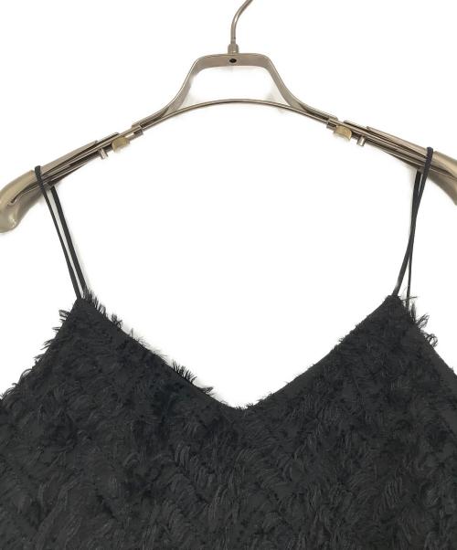 MARW UNITED ARROWS（マルゥ ユナイテッドアローズ）MARW UNITED ARROWS (マルゥ ユナイテッドアローズ) ジャカード キャミソール ブラック サイズ:記載無しの古着・服飾アイテム