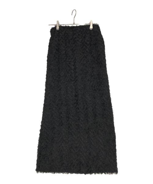 MARW UNITED ARROWS（マルゥ ユナイテッドアローズ）MARW UNITED ARROWS (マルゥ ユナイテッドアローズ) ジャカード タイトスカート ブラック サイズ:36の古着・服飾アイテム