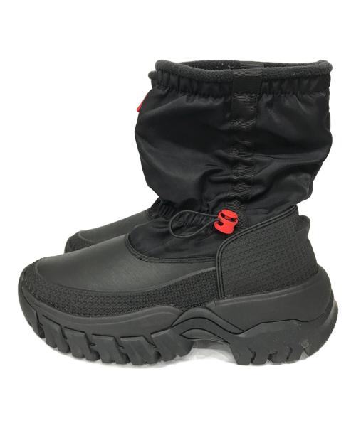 HUNTER（ハンター）HUNTER (ハンター) WANDERER SHORT SNOW BOOT ブラック サイズ:UK4の古着・服飾アイテム