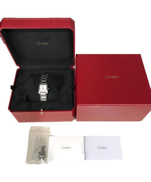 Cartier（カルティエ）Cartier (カルティエ) タンクフランセーズSM ホワイトの古着・服飾アイテム