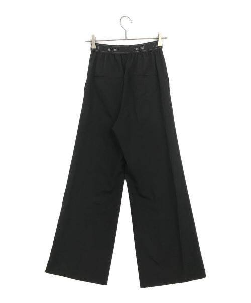 emmi（エミ）emmi (エミ) 【10th】emmiロゴジャガードゴムタックパンツ ブラックの古着・服飾アイテム