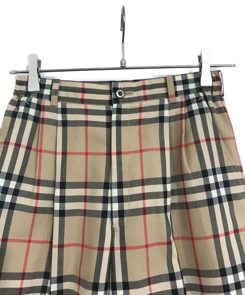 Burberry's（バーバリー）Burberry's (バーバリーズ) ノヴァチェックパンツ ブラウン サイズ:Mの古着・服飾アイテム